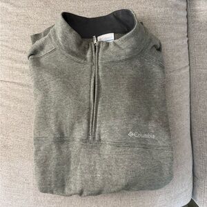 Columbia Men's Olive Zip Up Sweater